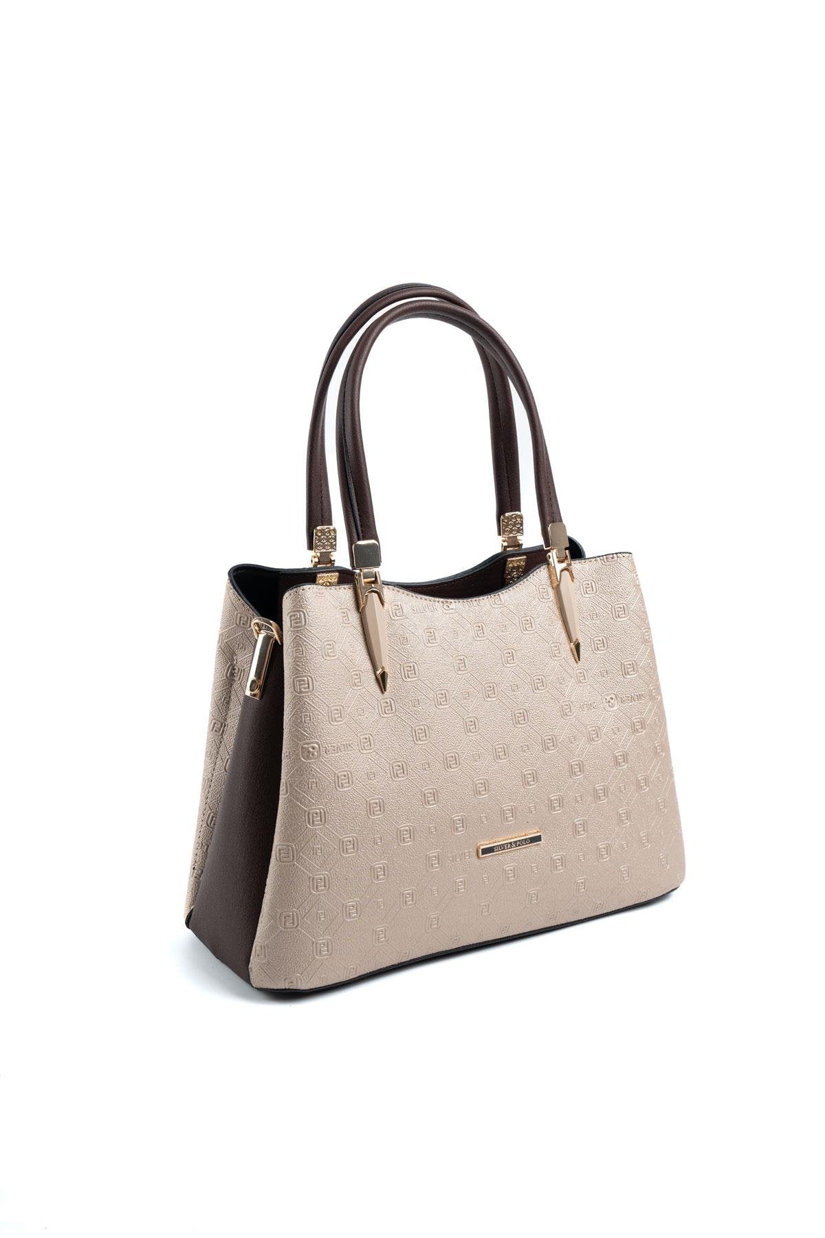 Silver & Polo Nut - Kahve SP1205 Kadın El Çantası