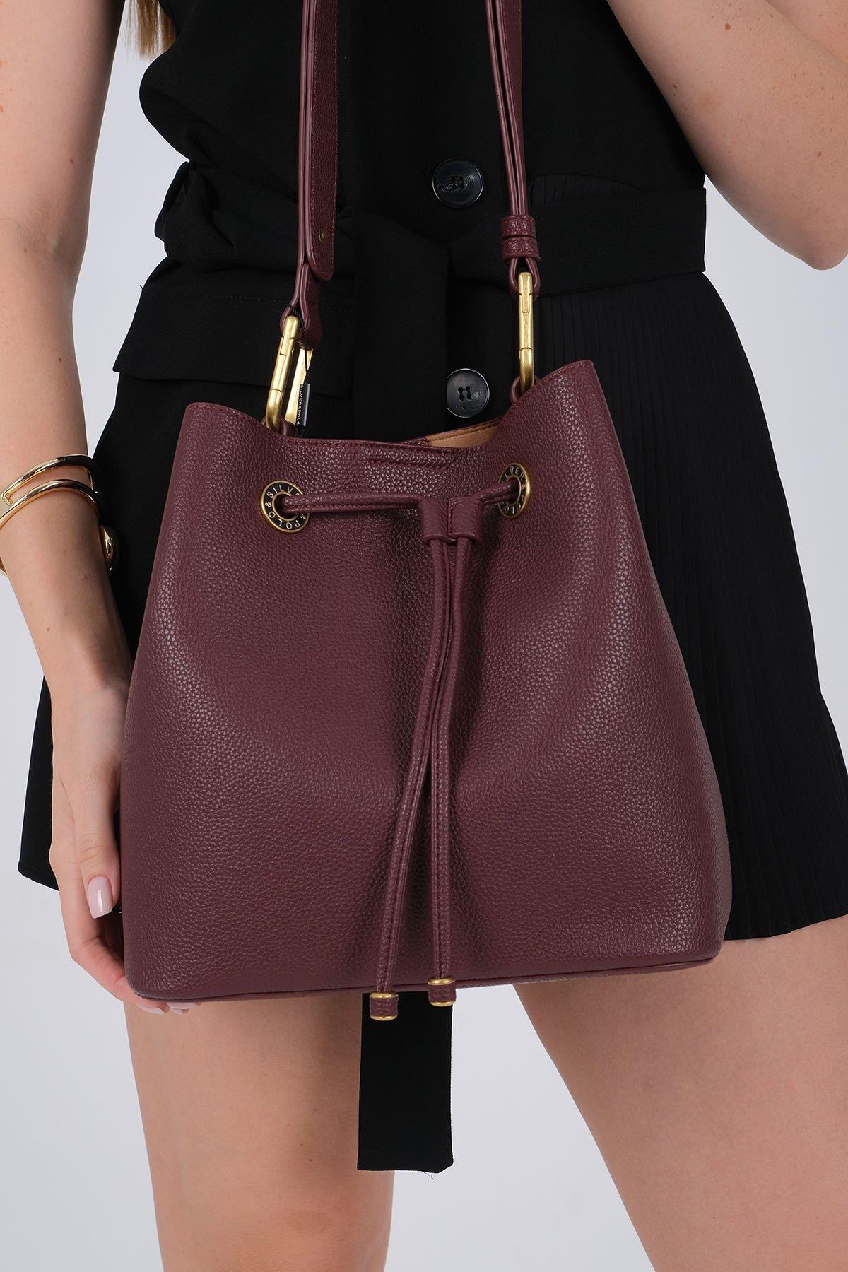 Silver & Polo SP1241 Kadın Omuz Çantası Bordo