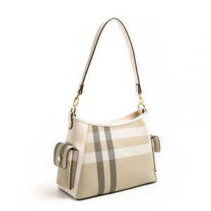 Silver & Polo A.Yeşil - Kemik SP1183 Kadın Omuz Çantası