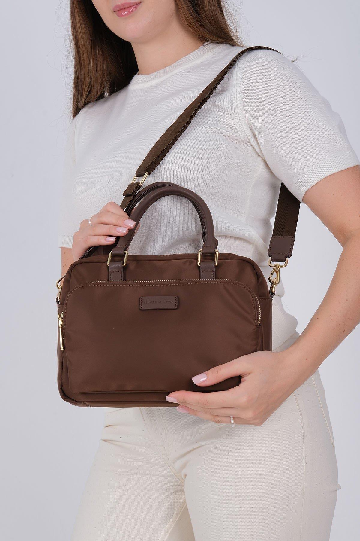 Silver & Polo SP1217 Kadın El Çantası Kahve
