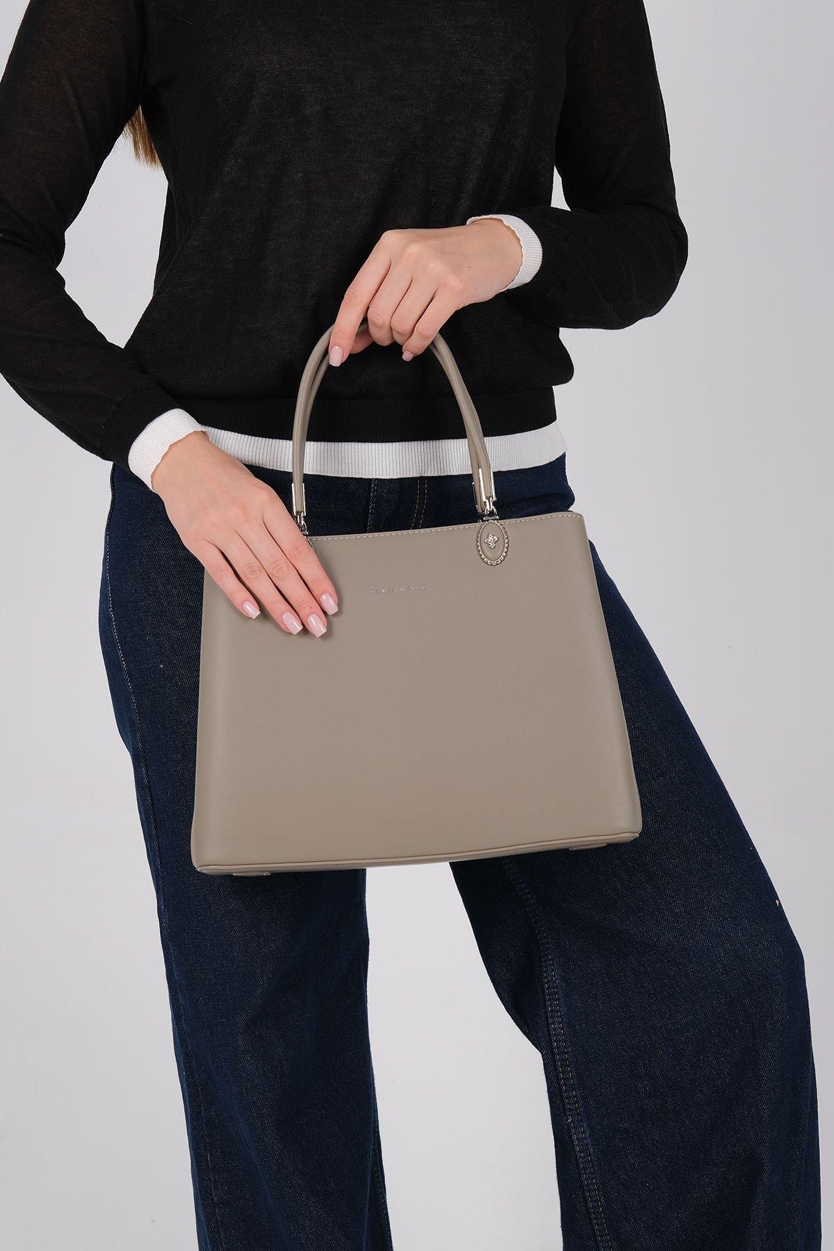 Silver & Polo SP1234 Kadın El Çantası Vizon