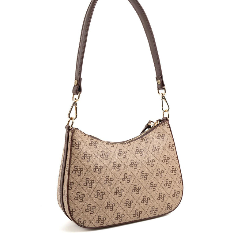 Silver & Polo Koyu Bej - Kahve SP1259 Omuz Çantası - 4