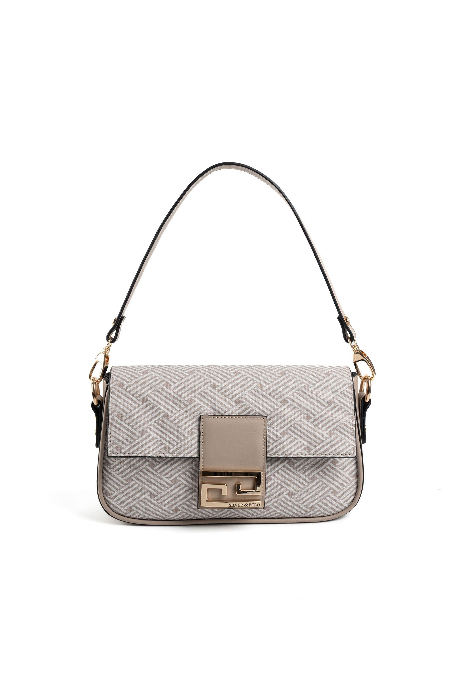 Silver & Polo Bej - Kum SP1179 Kadın Omuz Çantası