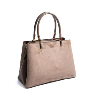 Silver & Polo SP1098 Kadın El Çantası Süet Vizon