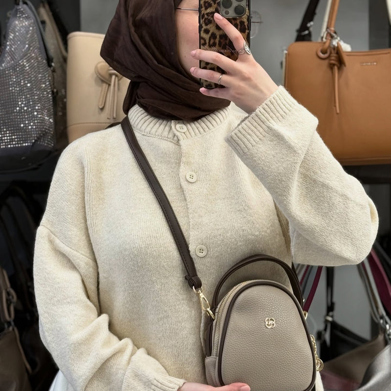 Nas Bag Üç Bölmeli Mini Çapraz & El Çantası – 948