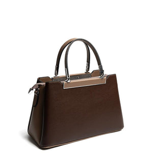 Silver & Polo SP913 Kadın El Çantası Düz Kahve-Vizon