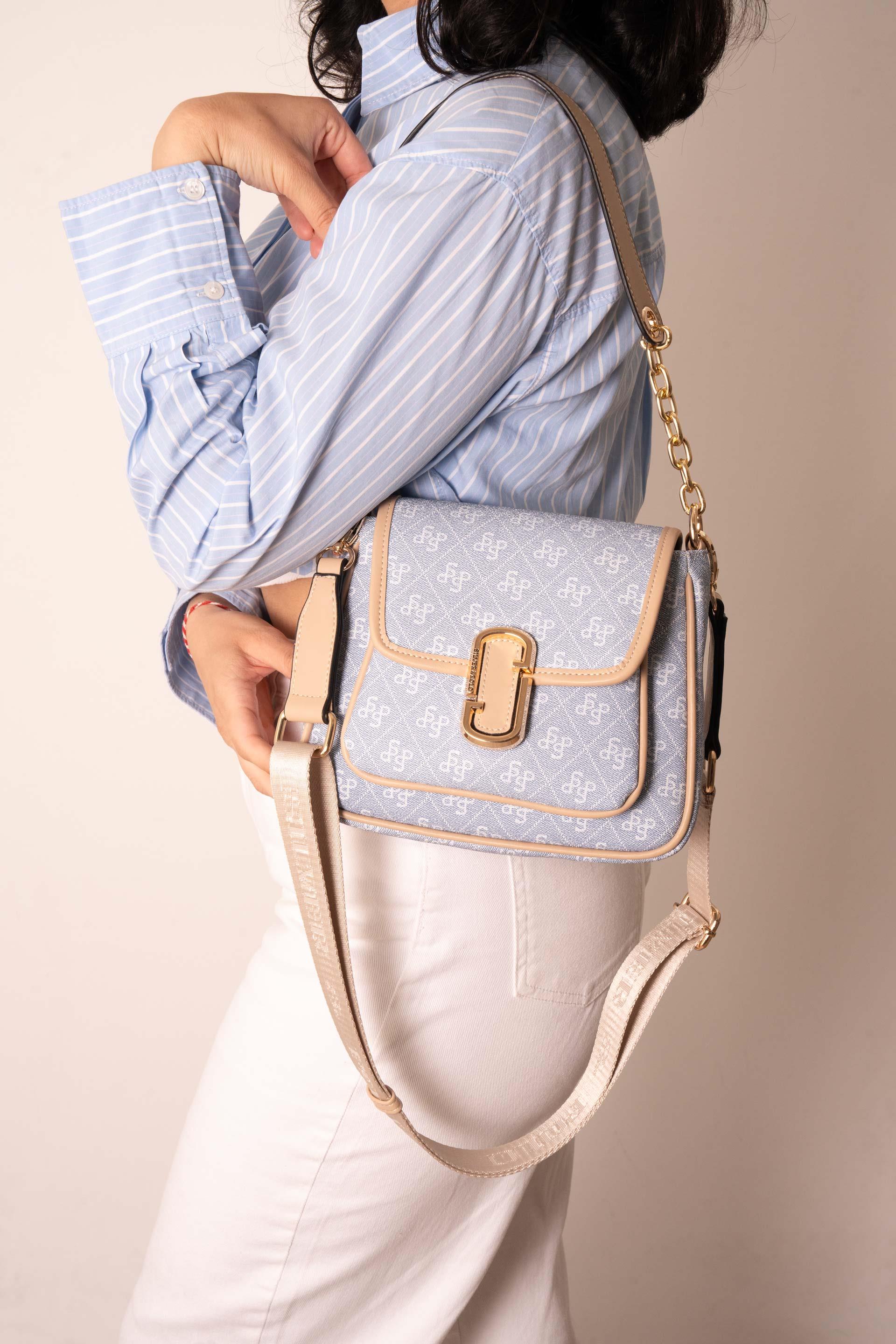 Silver & Polo Mavi - Nut SP1147 Kadın Omuz Çantası