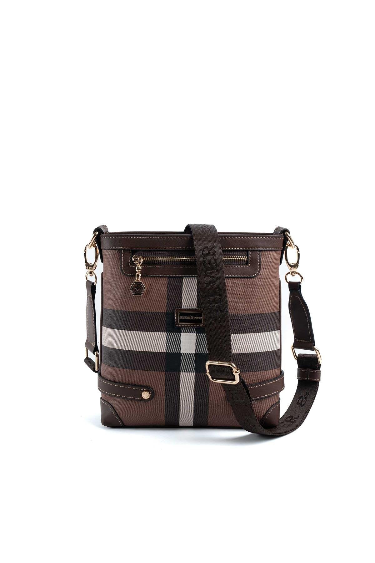 Silver & Polo Koyu Kahve SP1120 Kadın Çapraz Çanta