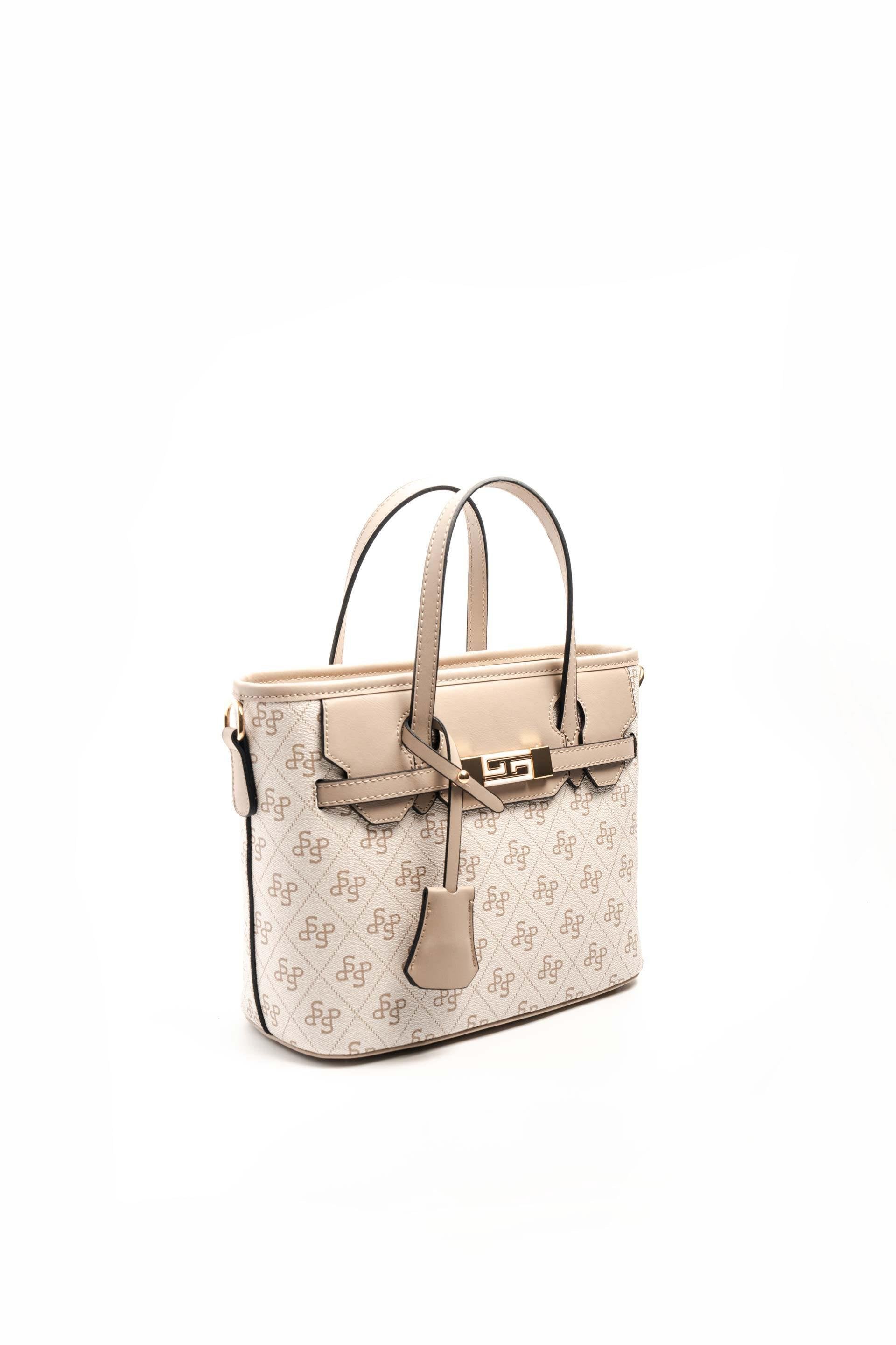 Silver & Polo Bej - Kum SP1185 Kadın El Çantası