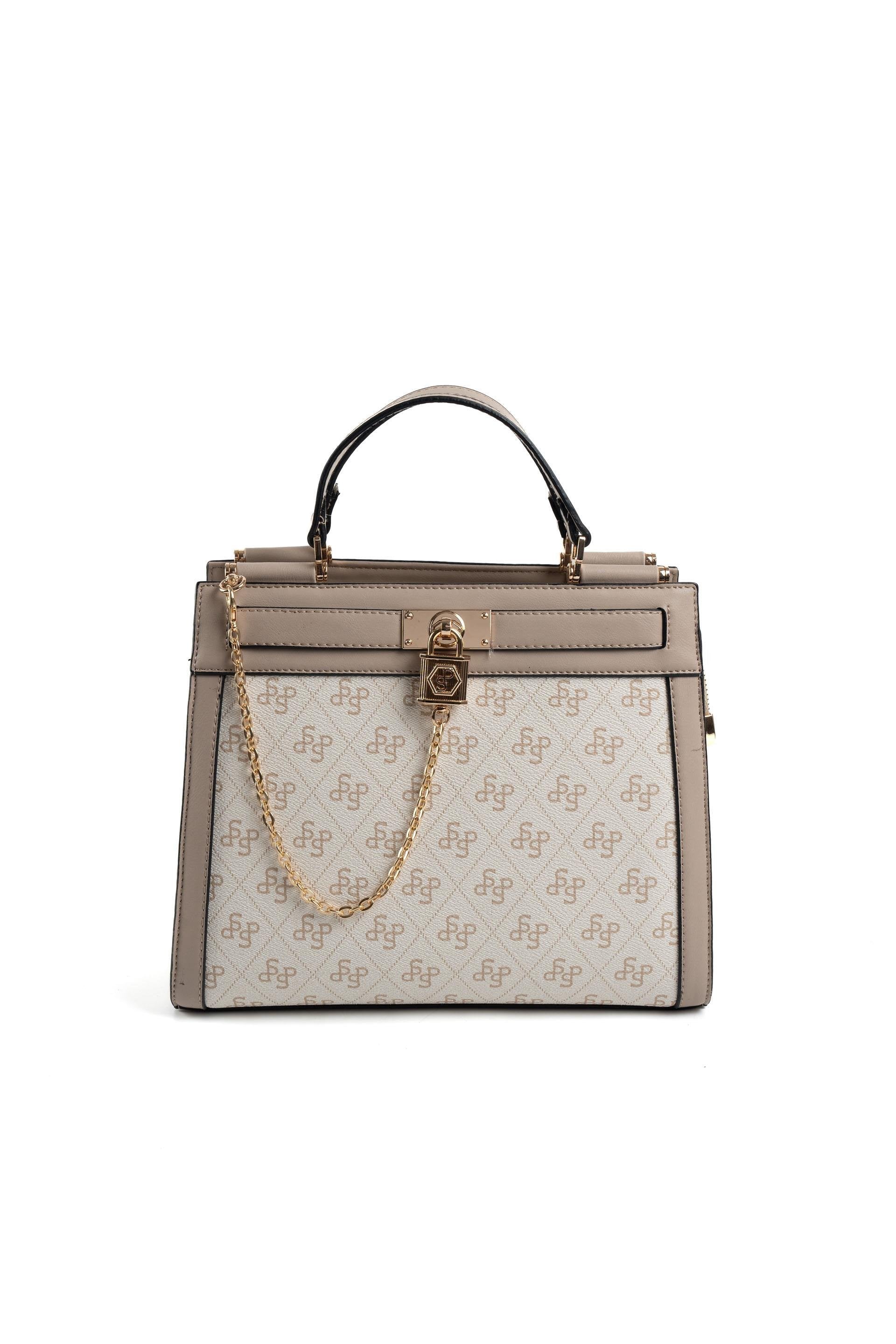 Silver & Polo Bej - Kum SP1166 Kadın El Çantası