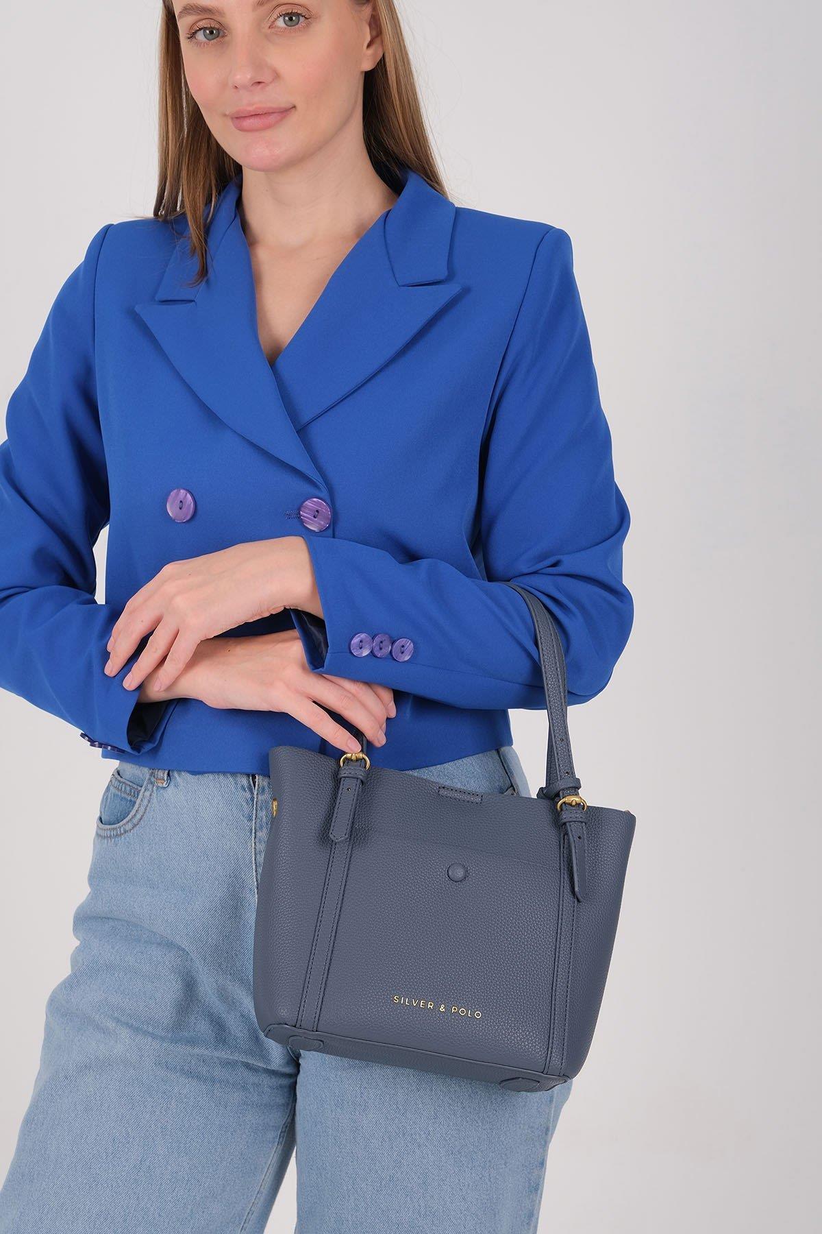 Silver & Polo SP1244 Kadın Omuz Çantası Mavi