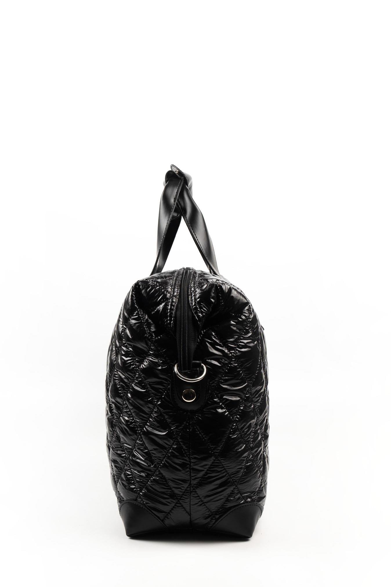 Silver & Polo Parlak Siyah SP1141 Kadın Seyahat Çantası