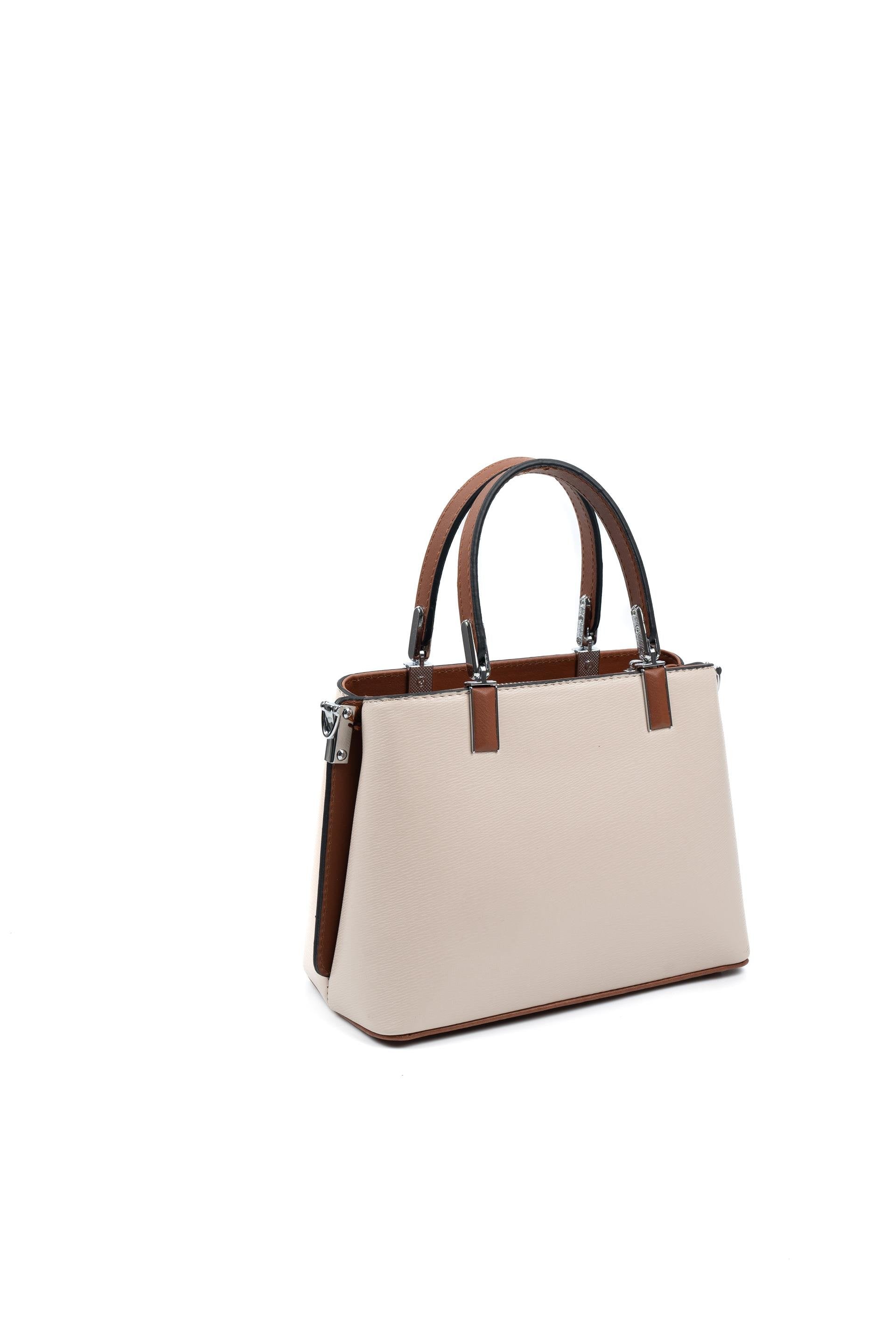 Silver & Polo Bej - Taba SP987 Kadın El Çantası