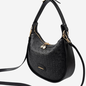 Silver & Polo SP1263 Kadın Omuz Çantası Logolu Siyah