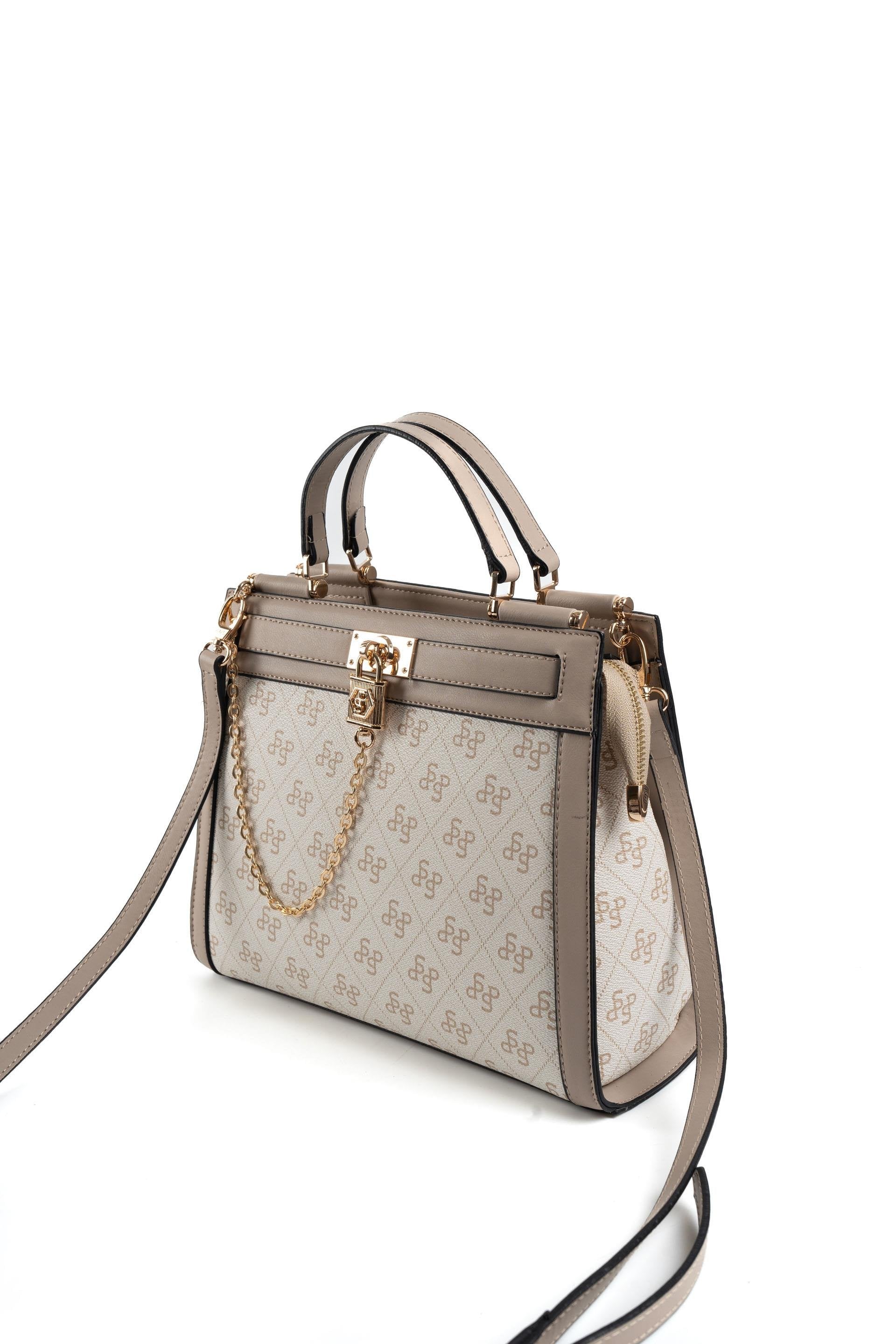 Silver & Polo Bej - Kum SP1166 Kadın El Çantası