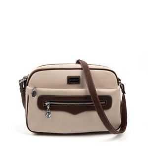 Silver & Polo Bej - Kahve SP491 Kadın Çapraz Çanta