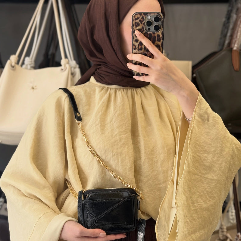Nas Bag Geometrik Bölmeli Kadın El ve Omuz Çantası - 1454 - 30