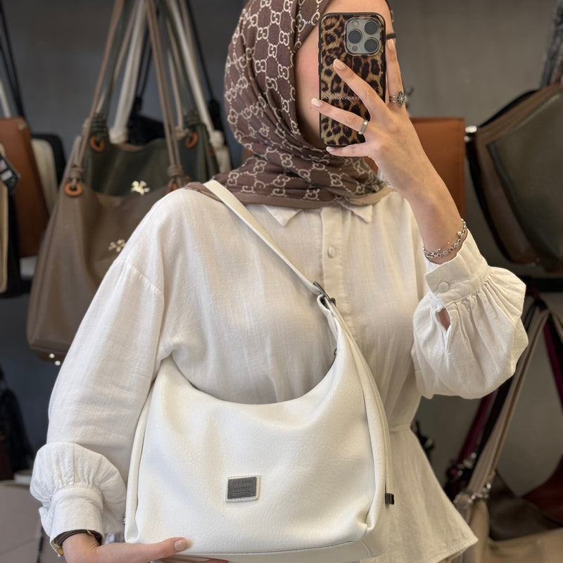 Nas Bag Ayarlanabilir Askılı Yumuşak Deri Kadın Hobo Omuz Çantası - 1525 - 20