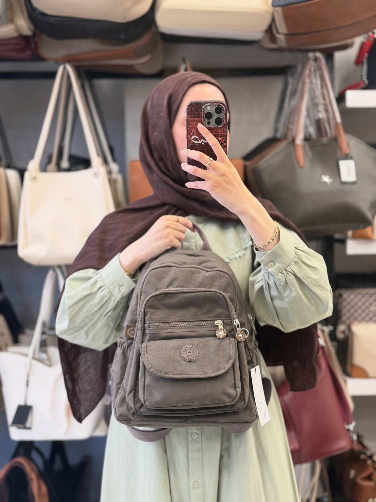 MEGA BAG Vizon Orta Boy Çok Gözlü Su Geçirmez Sırt Çantası - M-255