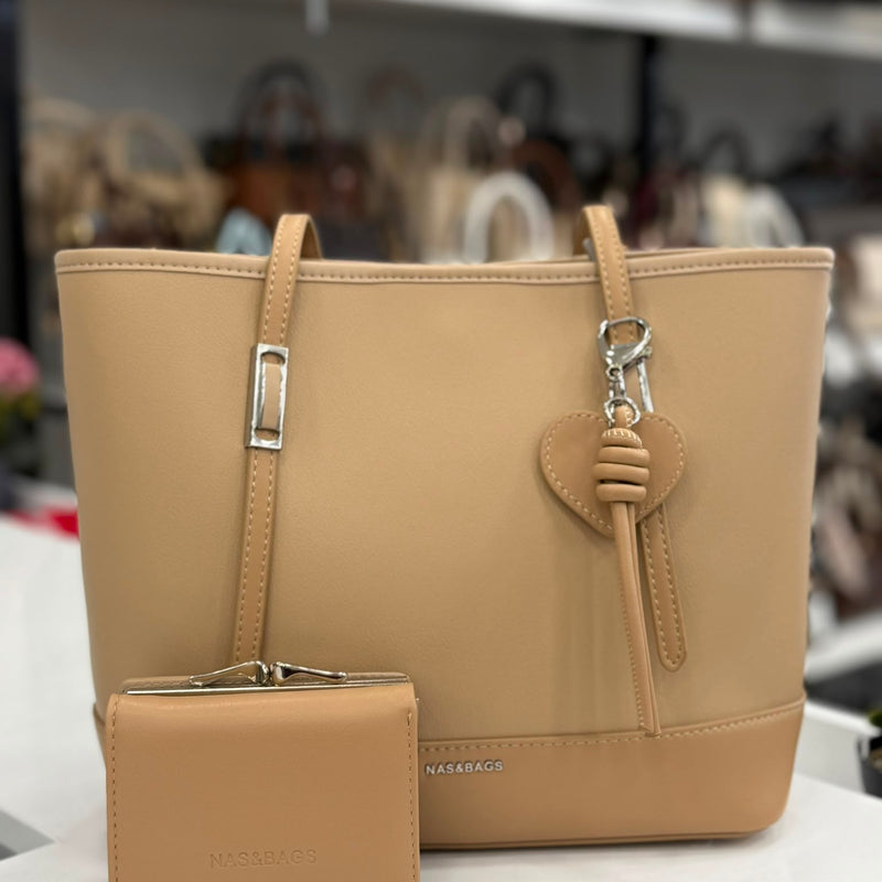 Nas Bag Vizon Cüzdan Setli 3 Gözlü Kadın Omuz Çantası - ns26011 - 1