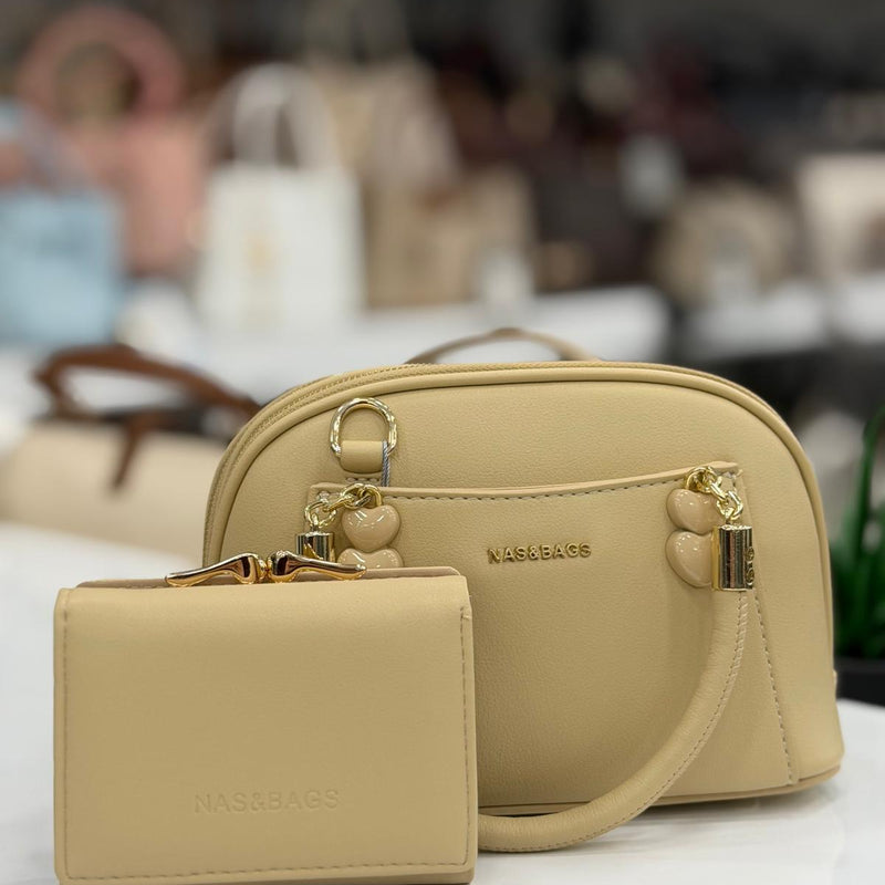 Nas Bag Çok Bölmeli Kadın Kum El ve Çapraz Çantası - NS26019 - 1