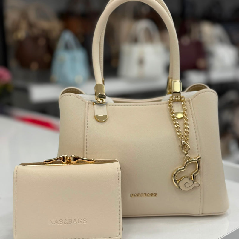 Nas Bag El ve Omuz Çantası + Cüzdan Kombin Set - ns26021 - 9