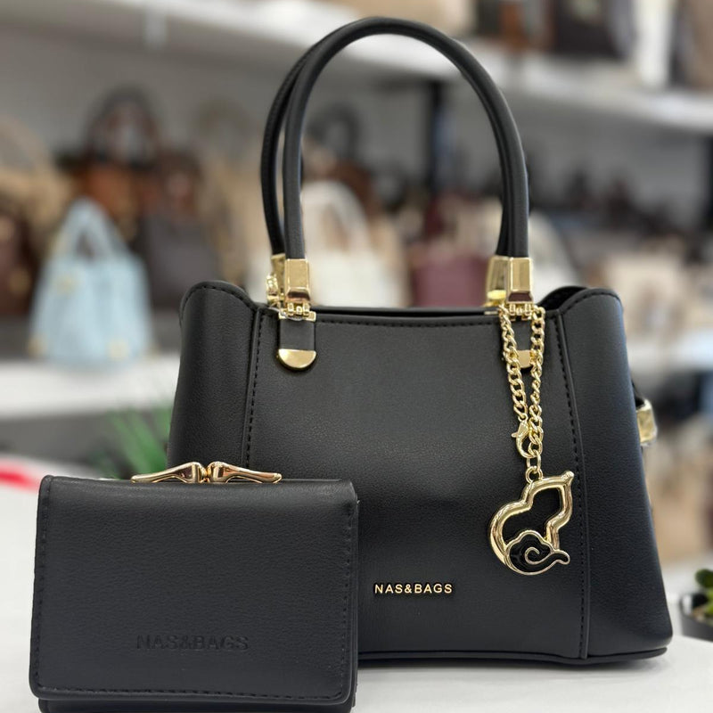 Nas Bag El ve Omuz Çantası + Cüzdan Kombin Set - ns26021 - 5
