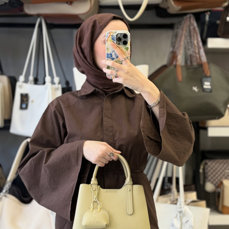 Nas Bag Mini Çanta Charm'lı ve Cüzdanlı Kadın El & Omuz Çantası Seti (3'lü Set) - NS26022 - 1