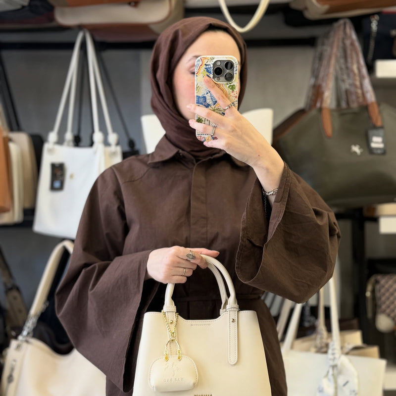 Nas Bag Mini Çanta Charm'lı ve Cüzdanlı Kadın El & Omuz Çantası Seti (3'lü Set) - NS26022 - 11