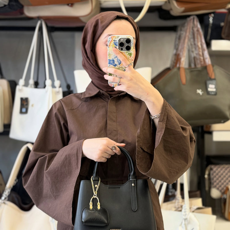 Nas Bag Mini Çanta Charm'lı ve Cüzdanlı Kadın El & Omuz Çantası Seti (3'lü Set) - NS26022 - 13