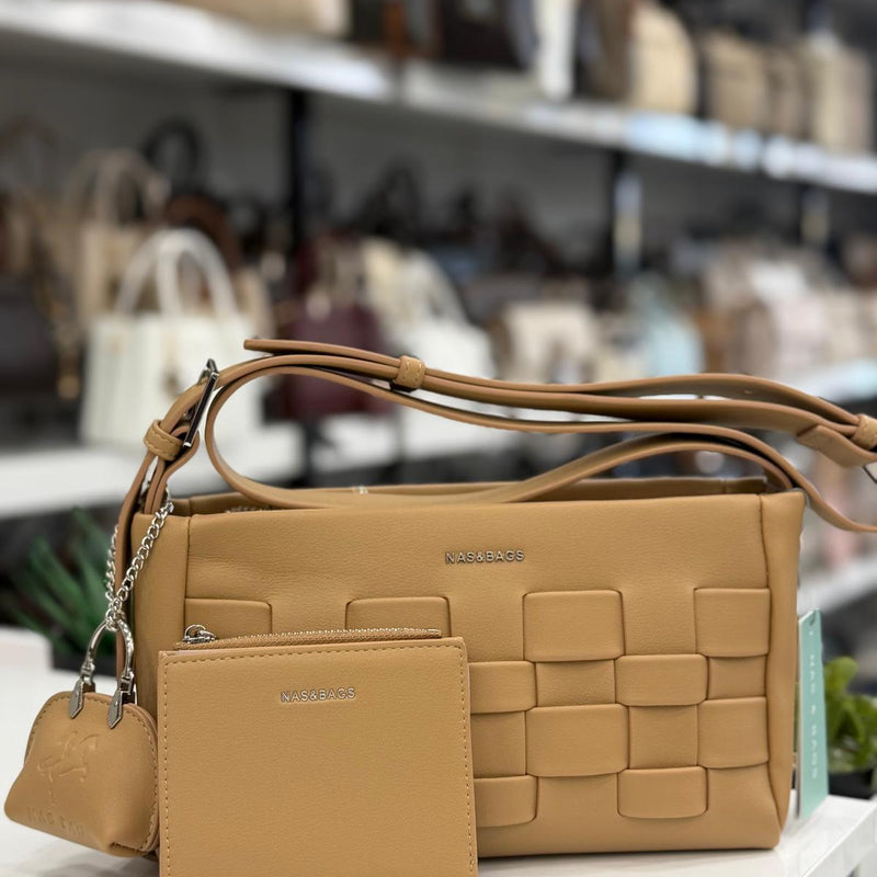 Nas Bag Örgü Desenli Çanta & Kartlık Seti - ns26038 - 12