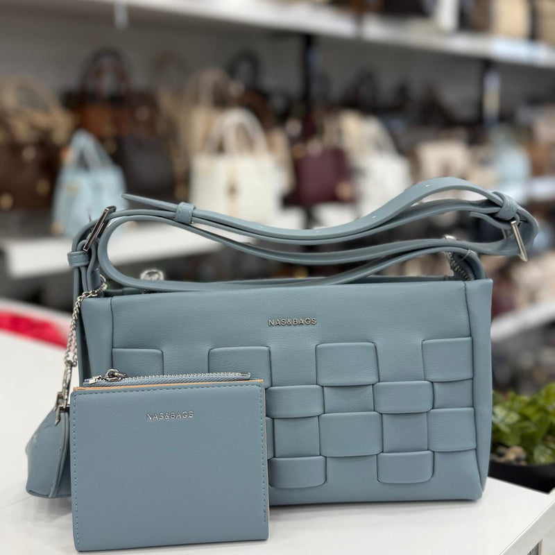 Nas Bag Örgü Desenli Çanta & Kartlık Seti - ns26038 - 6