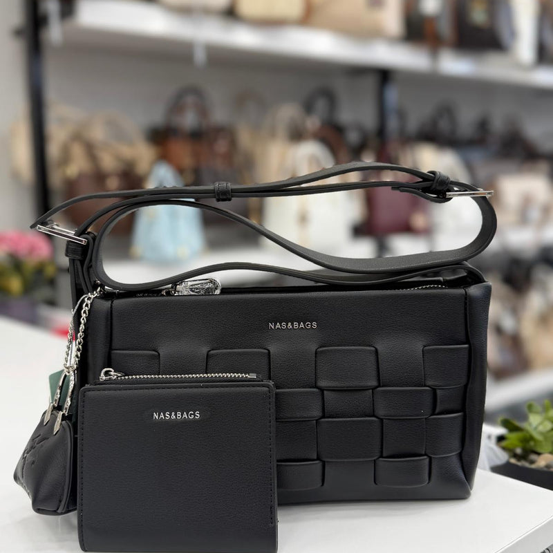 Nas Bag Örgü Desenli Çanta & Kartlık Seti - ns26038 - 10