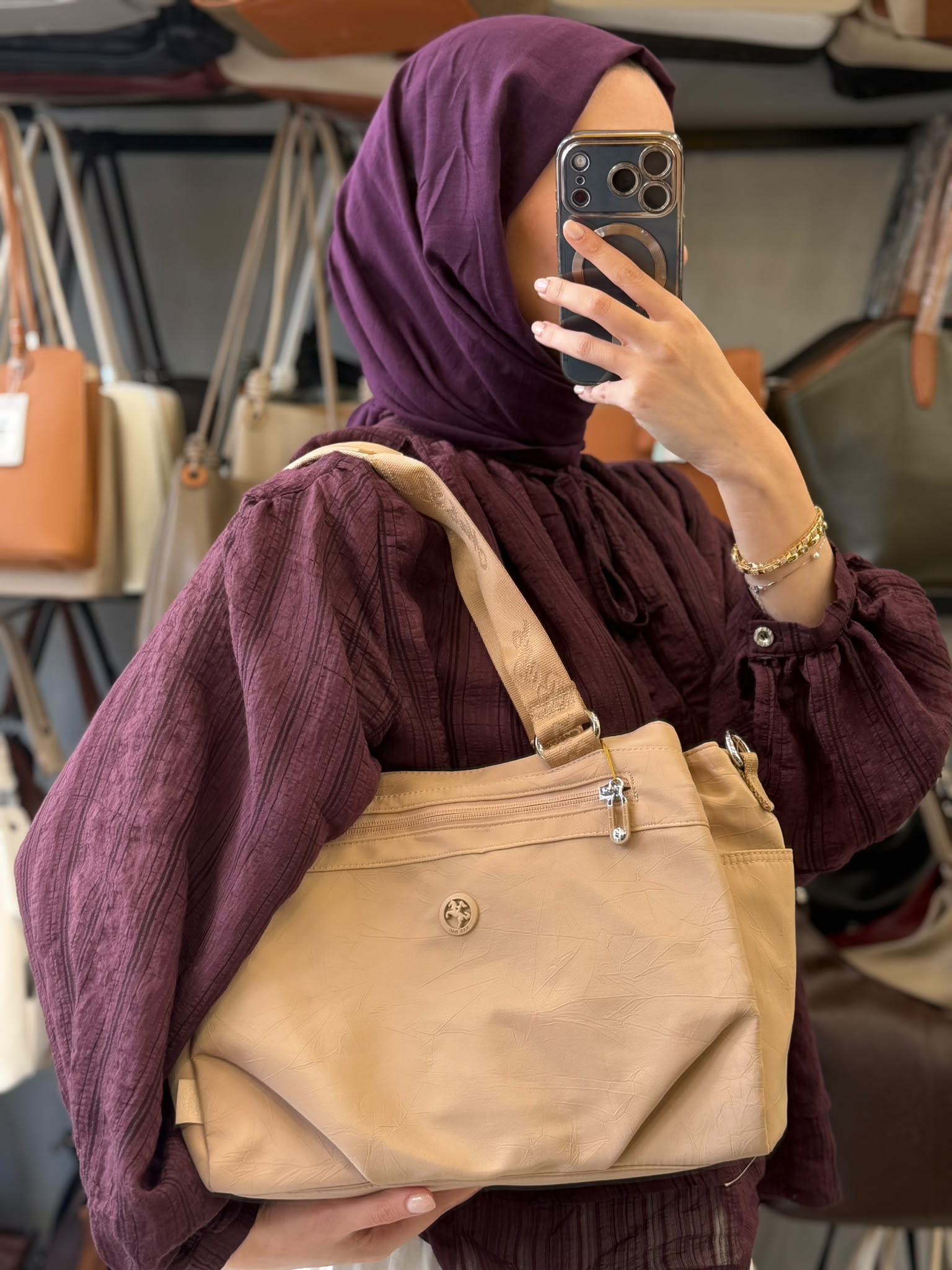 Nas Bag Vizon Su Geçirmez Çok Bölmeli Kadın Çantası - NS26072