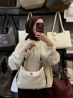 NASBAG Krem Kahve Omuz Çantası - 1530