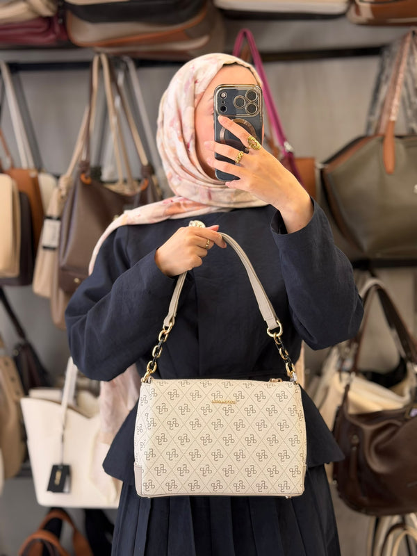Silver & Polo Çok Bölmeli Omuz ve Çapraz Kadın Çantası - SP910