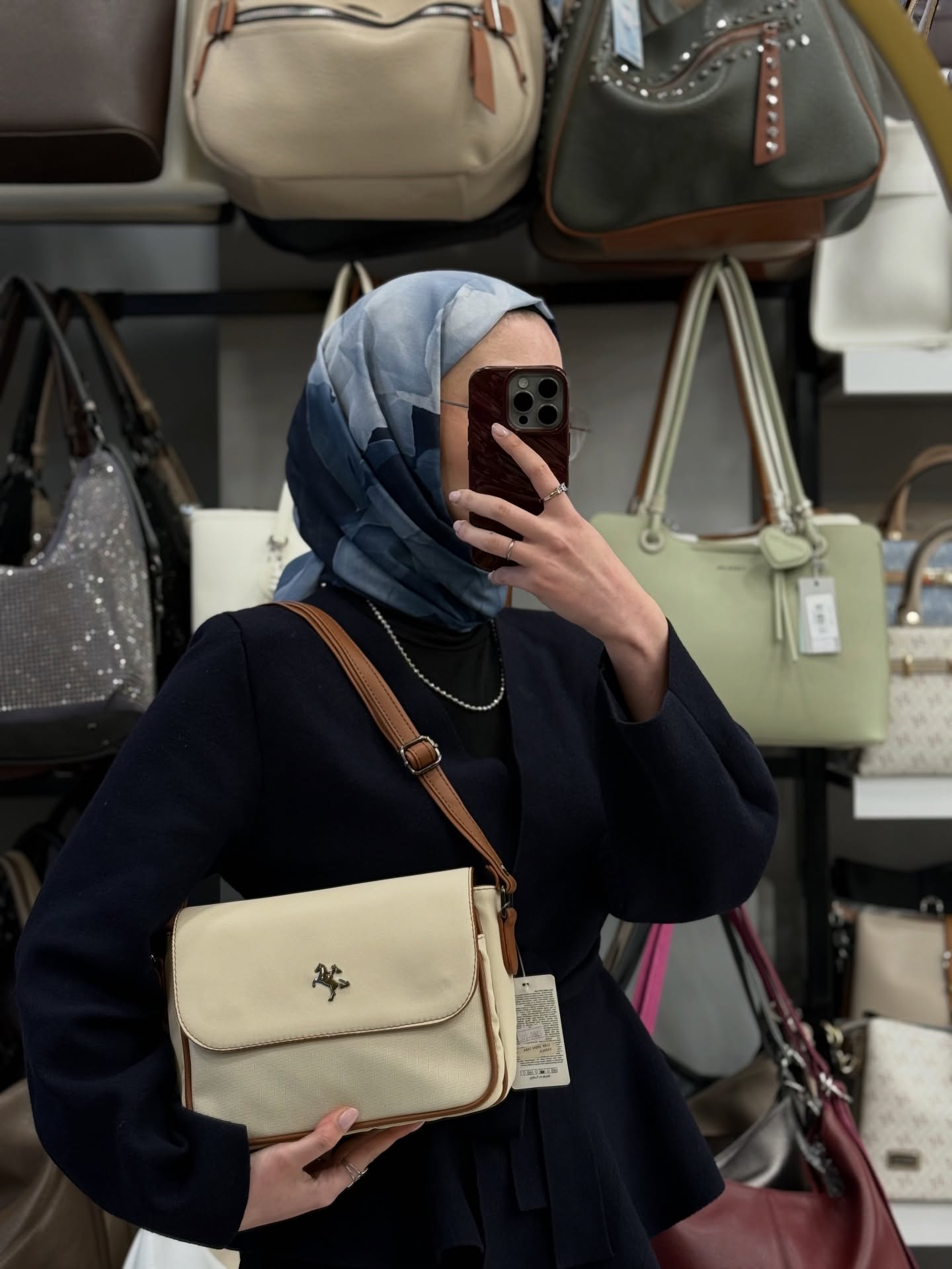 NASBAG Krem Taba Karaca Victoria Çapraz Çanta  - 1289