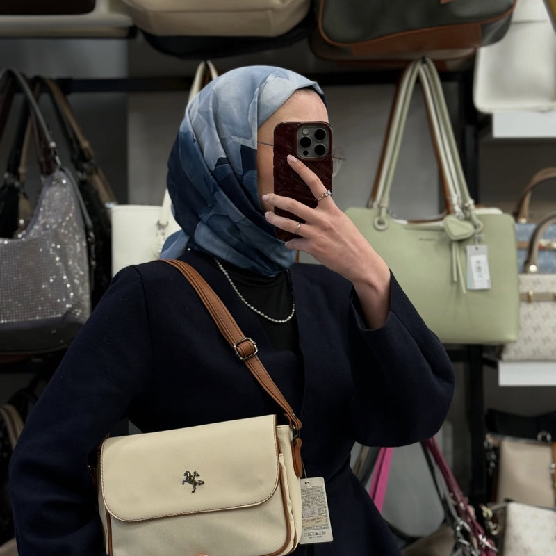 NASBAG Krem Taba Karaca Victoria Çapraz Çanta  - 1289 - 1