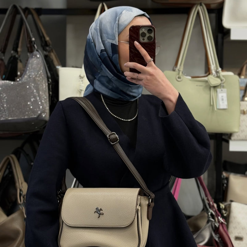 NASBAG Kum Kahve Victoria Çapraz Çanta  - 1289 - 1