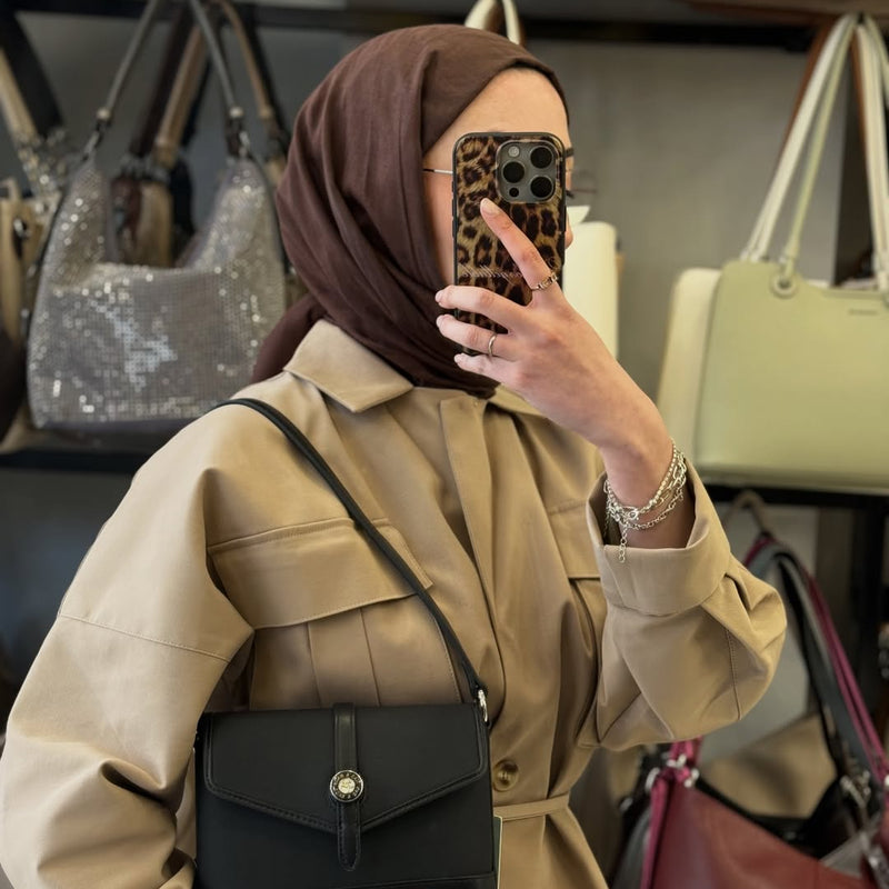 NASBAG Soft-Touch Deri Dokulu Çanta ve Cüzdan Seti - NS26014 - 1