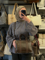 NASBAG Victoria & Lacoste Kumaş Genç Kadın El ve Omuz Çantası - 1418