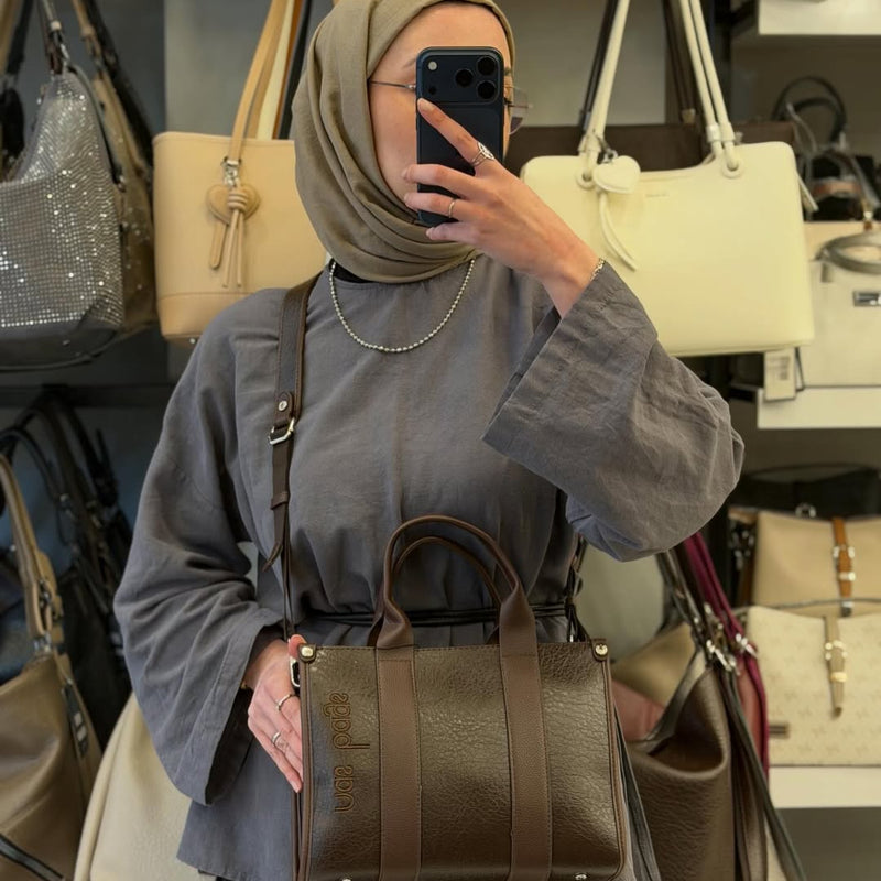 NASBAG Victoria & Lacoste Kumaş Genç Kadın El ve Omuz Çantası - 1418 - 1