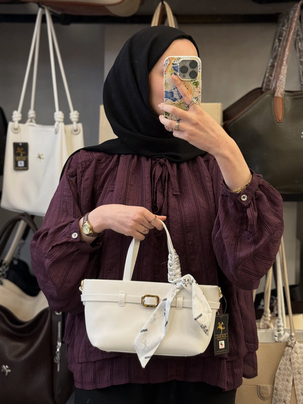 Nas Bag Zarif Fularlı Kadın Çantası - 1541