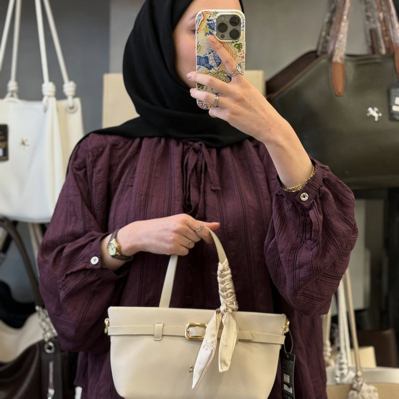 Nas Bag Zarif Fularlı Kadın Çantası - 1541 - 2