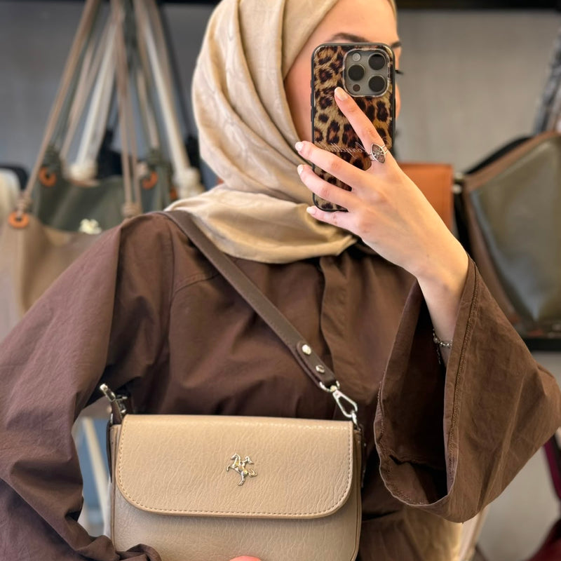 Nas Bag Kum Kahve Pratik Kadın Çantası - 1331 - 5