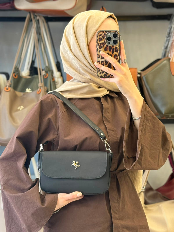 Nas Bag Siyah Mercan Pratik Kadın Çantası - 1331