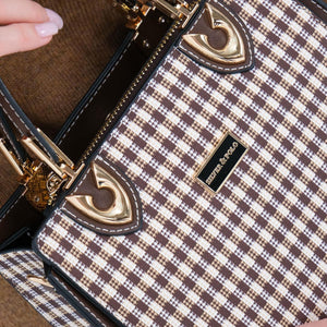 Silver & Polo Kahve Sarı - Kahve SP1133 Kadın El Çantası