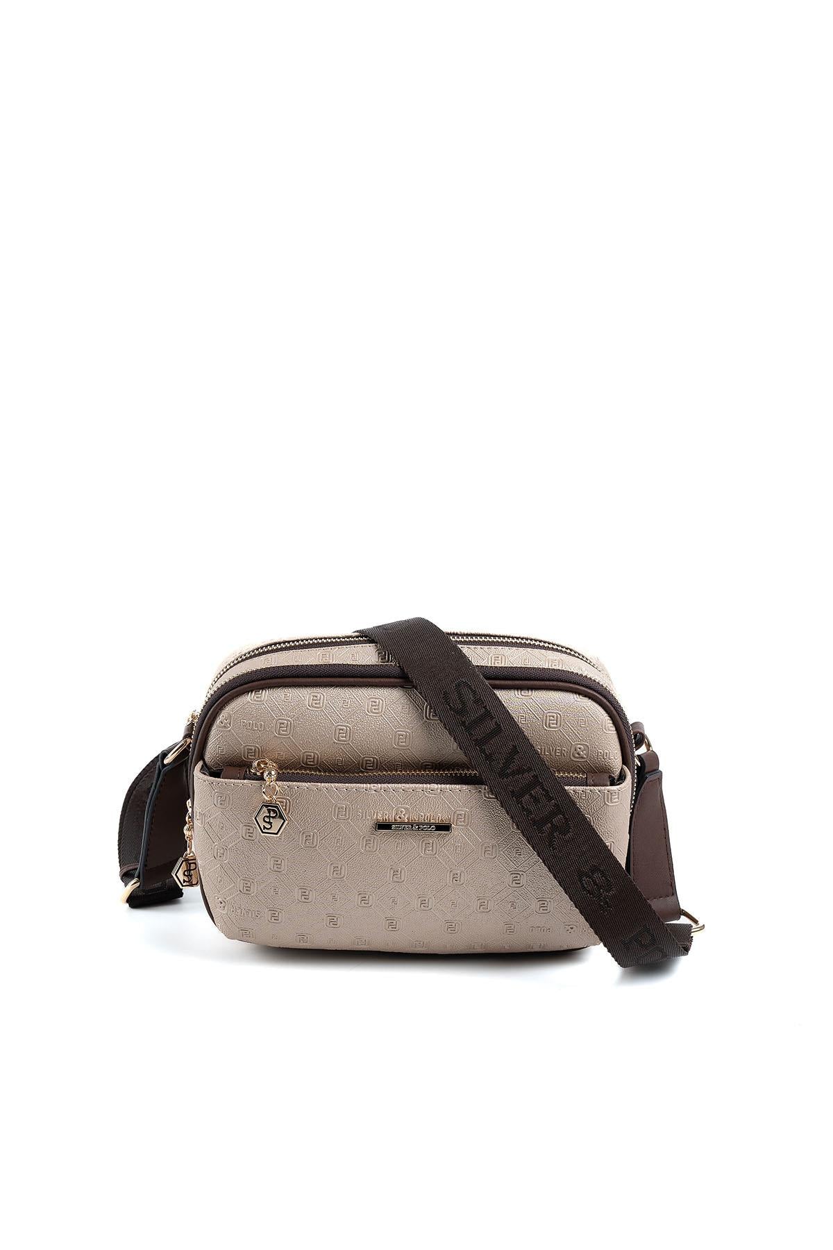 Silver & Polo Nut - Kahve SP1162 Kadın Çapraz Çanta