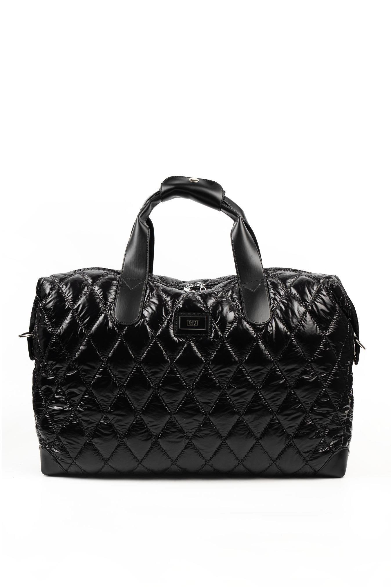 Silver & Polo Parlak Siyah SP1141 Kadın Seyahat Çantası