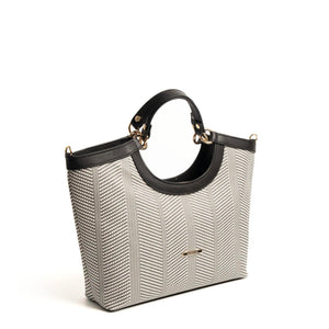 Silver & Polo Siyah Beyaz - Siyah SP1189 Kadın El Çantası